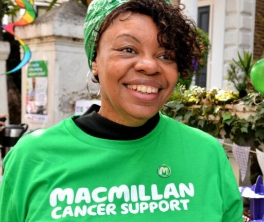 Debbie, a beneficiary of the donations from Macmillan Cancer Support in collaboration with Pennies.